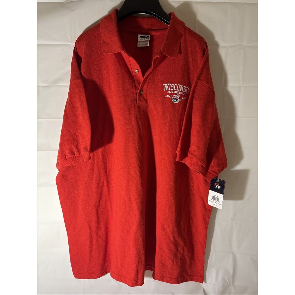 Wisconsin Badgers 2011 Rose Bowl Embroidered Polo NWT Size XL